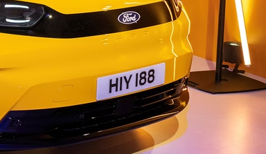 Das Nummernschild des neuen Ford Capri hat das Kennzeichen 